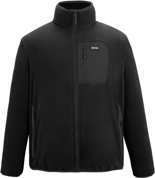 Regatta Frankie F/Z Herren Fleecejacke schwarz L - Herrenjacken
