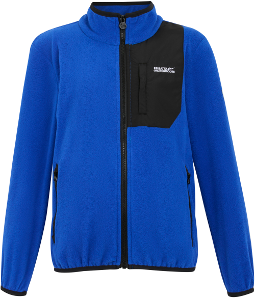 Regatta Frankie Kinder Fleecejacke mit durchgehendem Reißverschluss blau 116 - Kinderjacken