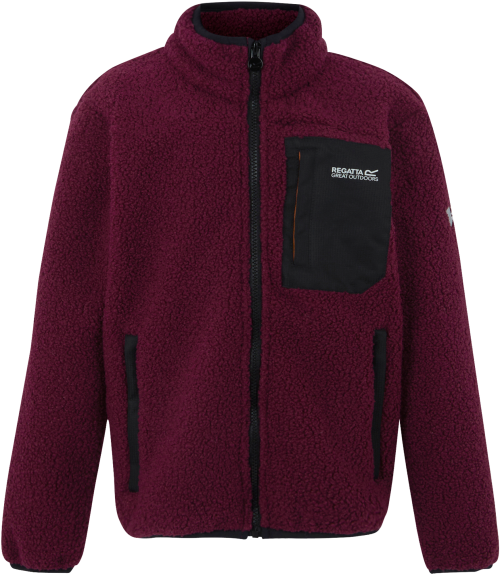 Regatta Frankie Warm Kinder Fleecejacke dunkelrot 140 - Kinderjacken