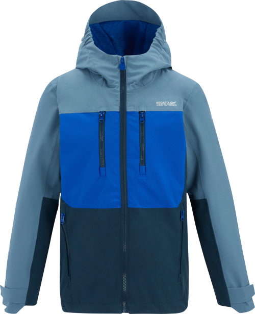 Regatta Highton Kinder Regenjacke  blau 116 - Kinderjacken