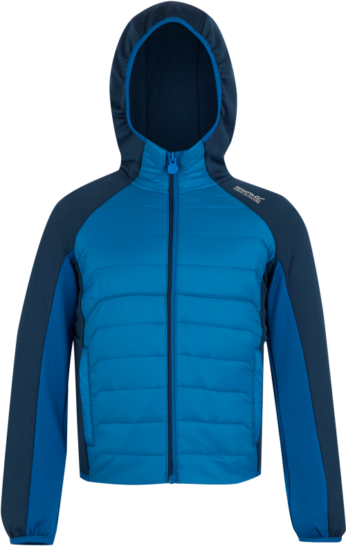Regatta Kielder IX Kinder Hybridjacke dunkelblau 140 - Kinderjacken