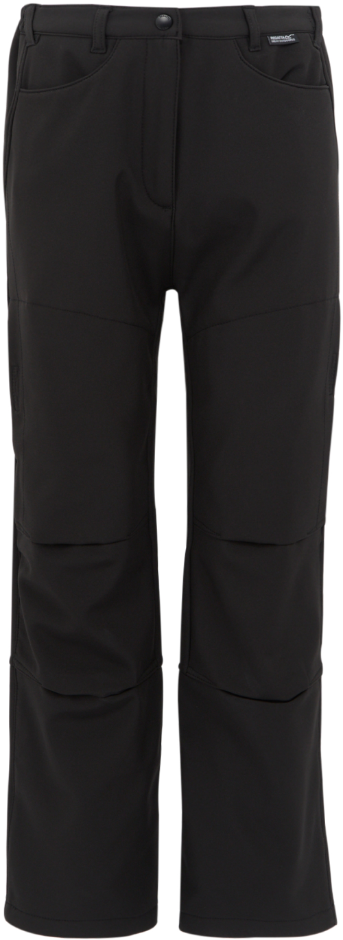 Regatta Kinder wetterfeste Softshellhose schwarz 128 - Kinderhosen