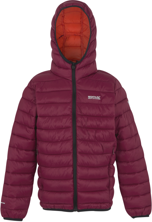 Regatta Marizion Kinder Baffle-Jacke mit Kapuze rosa 116 - Kinderjacken