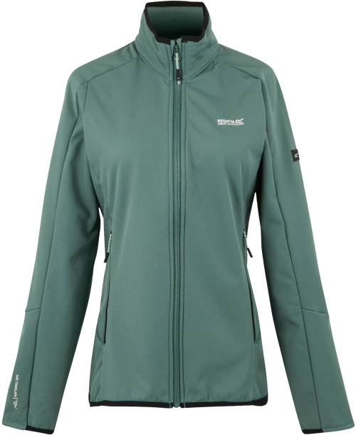Regatta Moutdale Damen Softshelljacke dunkelgrün 38 - Damenjacken