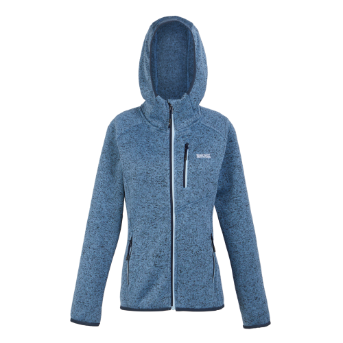 Regatta Newhill Damenfleecejacke mit Kapuze  blau 36 - Damenjacken