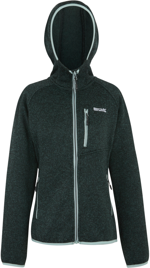 Regatta Newhill Damenfleecejacke mit Kapuze dunkelgrün 40 - Damenjacken