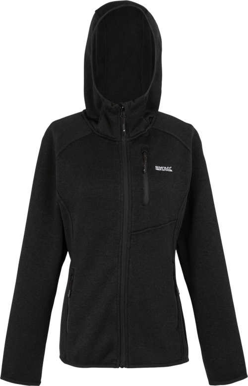 Regatta Newhill Damenfleecejacke mit Kapuze  schwarz 44 - Damenjacken