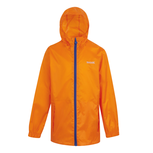 Regatta Pack-It III Kinder Regenjacke orange 116 - Kinderjacken