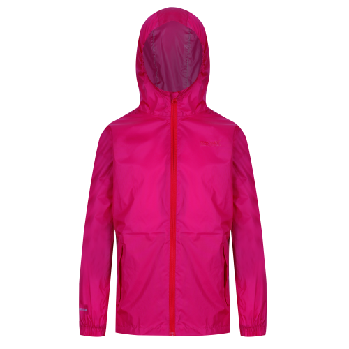 Regatta Pack-It III Kinder Regenjacke pink 152 - Kinderjacken