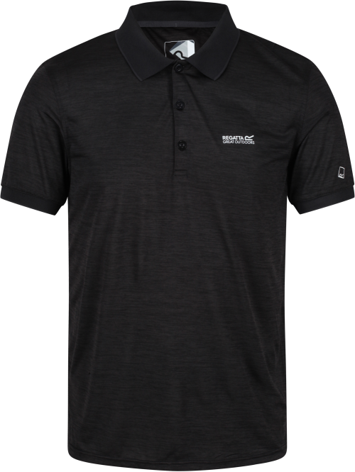 Regatta Remex II Herren Poloshirt schwarz M - Herrenshirts, -hemden & -pullover