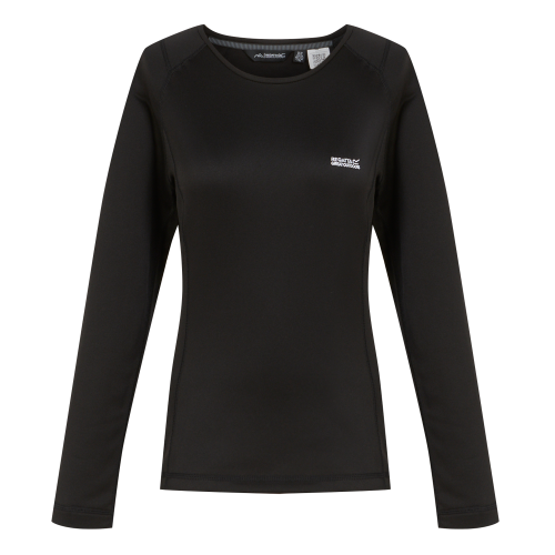 Regatta Thermo Baselayer Damen Fleece Zweiteiler schwarz 36 - Damenshirts, -blusen & -pullover