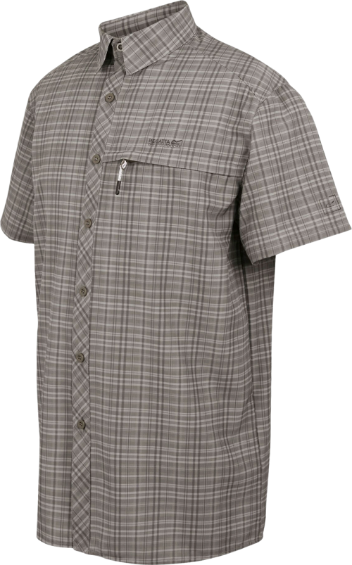 Regatta Travel Packaway Herren Hemd  dunkelgrau 5XL - Herrenshirts, -hemden & -pullover