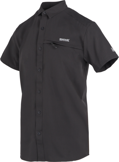 Regatta Travel Packaway Herren Hemd  schwarz M - Herrenshirts, -hemden & -pullover