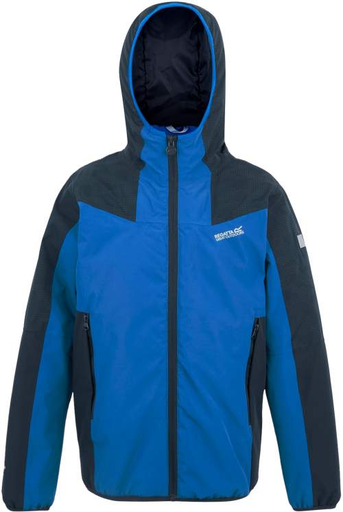 Regatta Volcanics Kinder reflektierende Outdoorjacke blau 152 - Kinderjacken