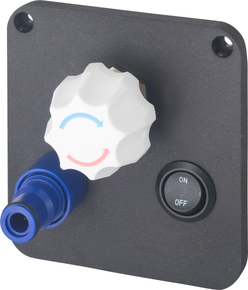 Reich Anschluss Außendusche Smart Supply schwarz mit Schalter und Mischer - Wasseranschlüsse, -steckdosen & Einfüllstutzen