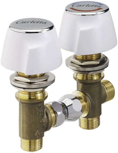 Reich Carletta Vormischer mit Absperrhahn weiß - Waschbecken