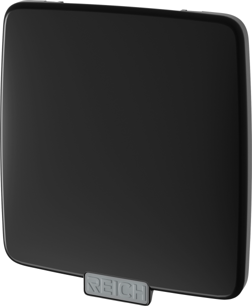 Reich Deckel für Versorgungsklappe mit Verstärkung Einfach matt schwarz - Wasseranschlüsse, -steckdosen & Einfüllstutzen
