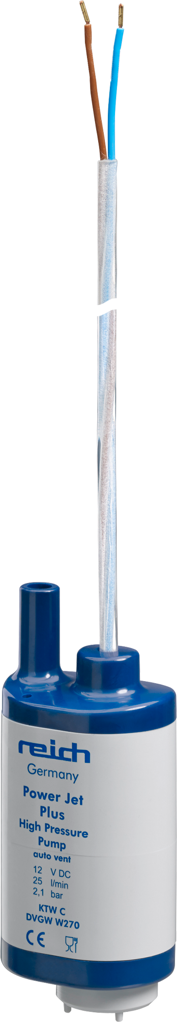 Reich Tauchpumpe-Power Jet Plus mit Rückschlagventil 12V 2,1 bar 25 l/min - Wasserpumpen