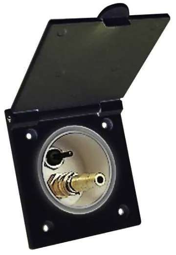 Reich Wassersteckdose ohne Brausearmatur schwarz  - Wasseranschlüsse, -steckdosen & Einfüllstutzen