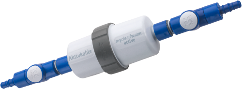 Reich myclean water active Aktivkohlefilter für sauberes Frischwasser mit Einbauset Anschluss gerade/gerade - Trinkwasseraufbereitung