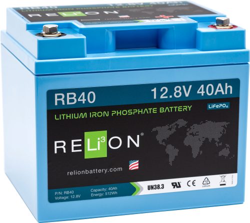 Relion Lithium-Ionen Batterie 12 V / 40 Ah - Fahrzeug-Batterien