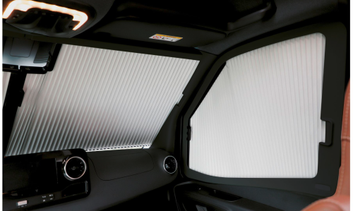 Remis REMIfront IV Frontverdunkelung Ford Transit V363 ab 2019 Plissee Frontteil für Fahrzeuge ohne Sensorpaket und ohne Ablage - Rollos & Verdunkelung