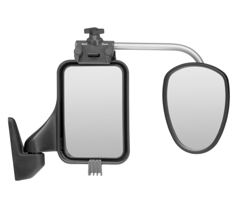 Repusel Alufor Caravanspiegel Paar mit kurzem Arm und konvexem Glas - Universalspiegel