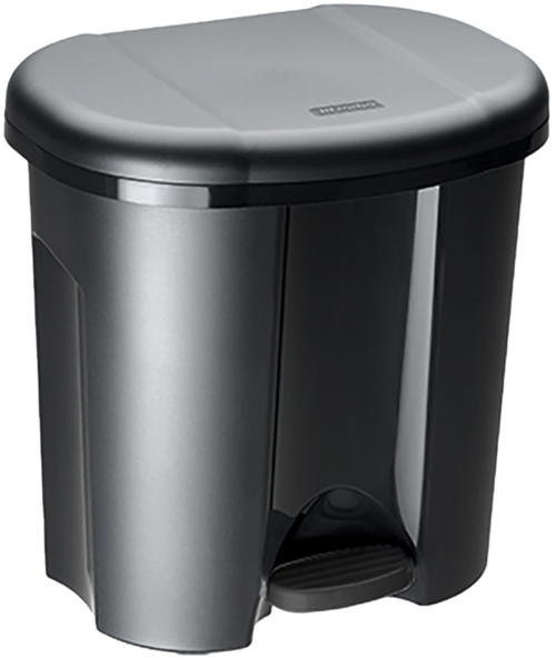 Rotho Pila Abfalleimer mit Tretmechanismus 2 x 10 Liter - Abfallbehälter