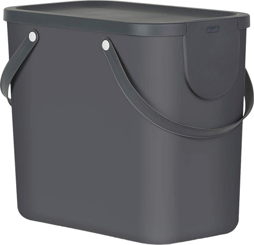 Rotho Recycling Müllsystem Albula 25 Liter anthrazit - Abfallbehälter