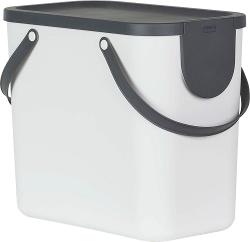 Rotho Recycling Müllsystem Albula 25 Liter weiß - Abfallbehälter