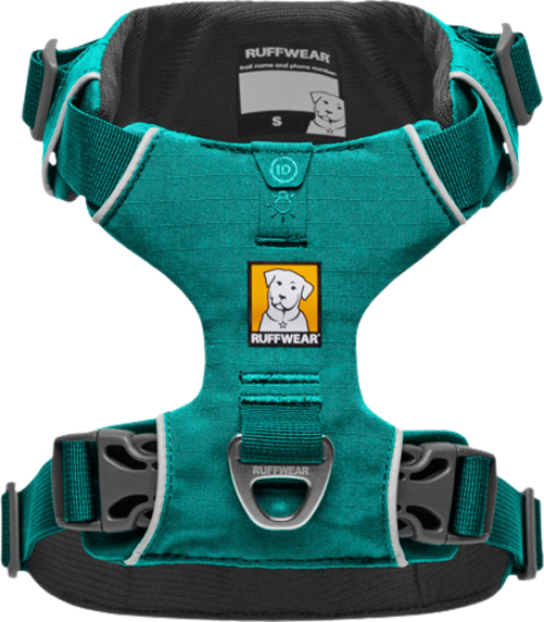 Ruffwear Front Range gepolstertes Hundegeschirr Aurora Teal L/XL - Hundezubehör