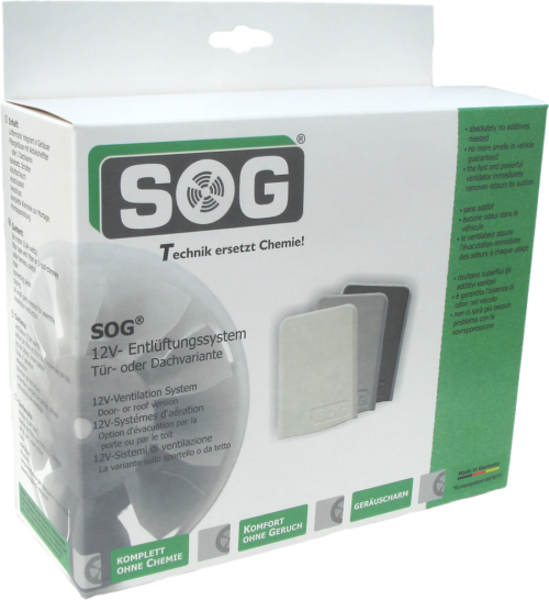 SOG I Typ G (C500) 12V Toilettenentlüftung Türvariante schwarz - Toilettenentlüftungen & Zubehör