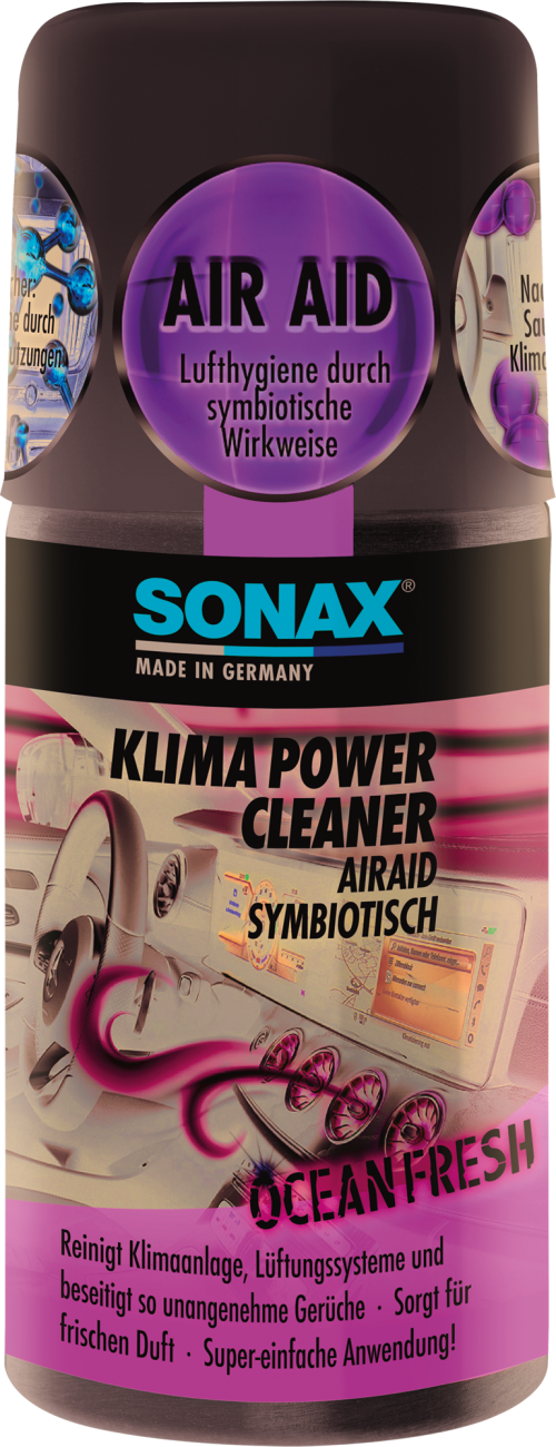 SONAX KlimaPowerCleaner AirAid symbiotisch ocean-fresh Klimaanlagenreiniger 100 ml  - Klimaanlagen-Zubehör