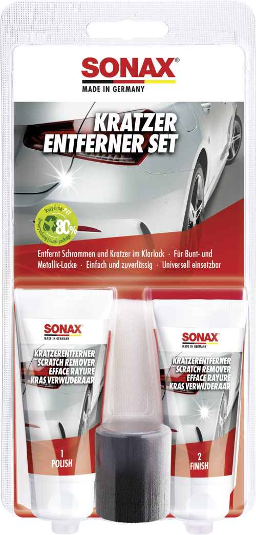 SONAX Kratzer Entferner Set Polish und Finish je 25 ml - Außenbereich & Lack