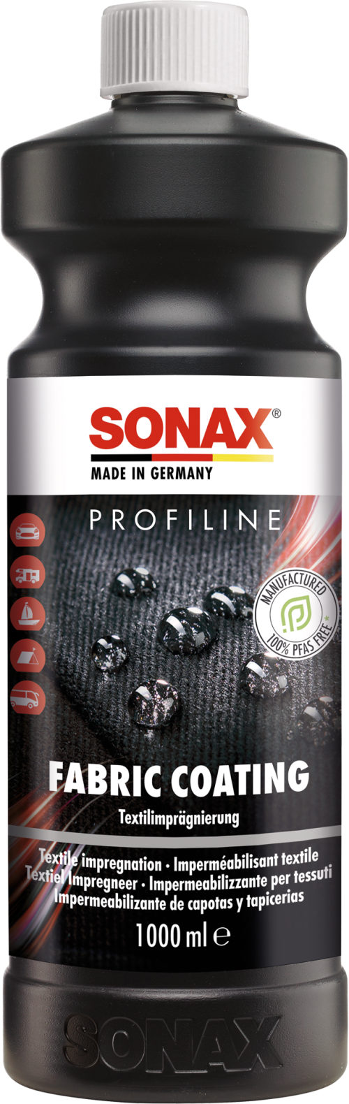 SONAX PROFILINE FabricCoating Imprägnierung 1 Liter - Imprägnieren, Reinigen, Pflegen