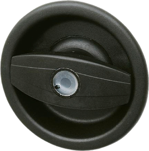 STS Europa Wohnwagen Aussenschloss rund schwarz - Scharniere, Beschläge & Möbelzubehör