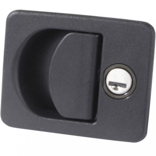 STS Griffmuldenschloss Kubus schwarz - Scharniere, Beschläge & Möbelzubehör