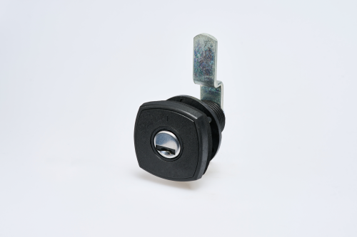 STS Klappenschloss quadratisch mit Verdrehschutz für Steckzylindereinsätze STS / Zadi ohne Zylinder schwarz - Scharniere, Beschläge & Möbelzubehör