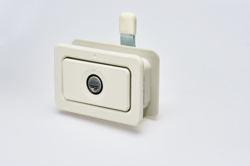 STS Kompressionsverschluss Quadro für Steckzylindereinsätze STS / Zadi weiß - Scharniere, Beschläge & Möbelzubehör