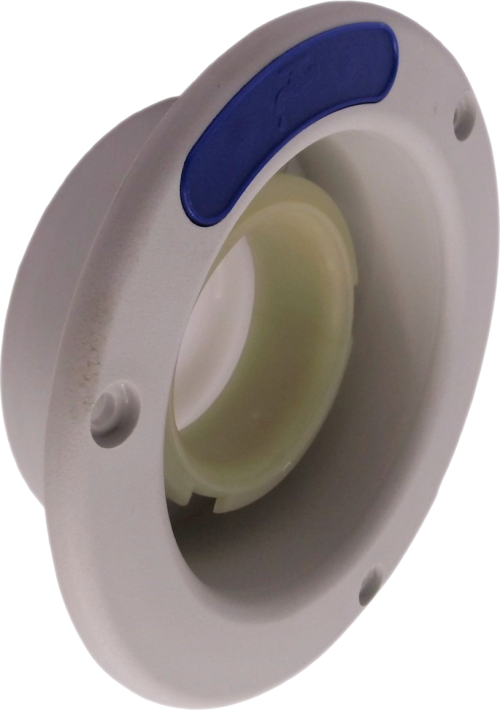 STS Tankeinfüllstutzen f. Frischwasser, kurz, Ø 40 mm, mit Belüftung Fiat Bianco  - Wasseranschlüsse, -steckdosen & Einfüllstutzen