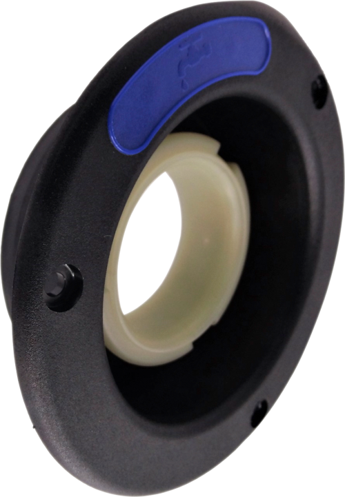 STS Tankeinfüllstutzen f. Frischwasser, kurz, Ø 40 mm, mit Belüftung Schwarz - Wasseranschlüsse, -steckdosen & Einfüllstutzen