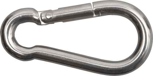 SWG DIN 5299-C Feuerwehrkarabinerhaken für Drahtseile und Stahlketten Edelstahl 6 x 60 mm - Transportieren & Befestigen