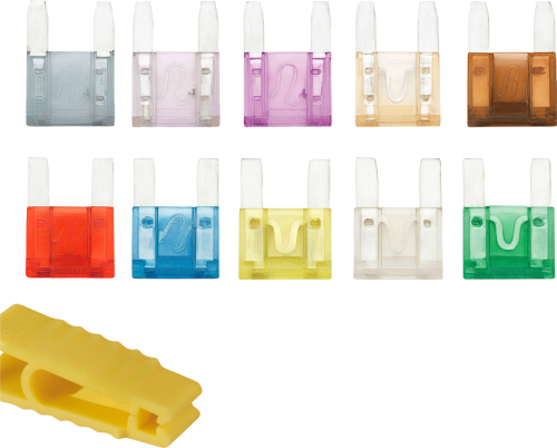 SWG Flachstecksicherung Mini Set  30 A inklusive Zange 46 teilig - Ersatzteile Fahrzeug