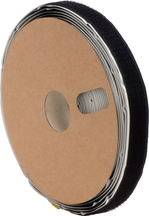 SWG Klettband selbstklebend mit Haken 20 mm x 10 Meter schwarz  - Klebstoffe & Dichtmittel