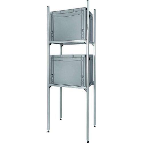 SYS-RACK Aluminium Regal-System 43-L-RR-1 Längs für Heckgarage 45 x 31 x 130 cm - Transportieren & Befestigen
