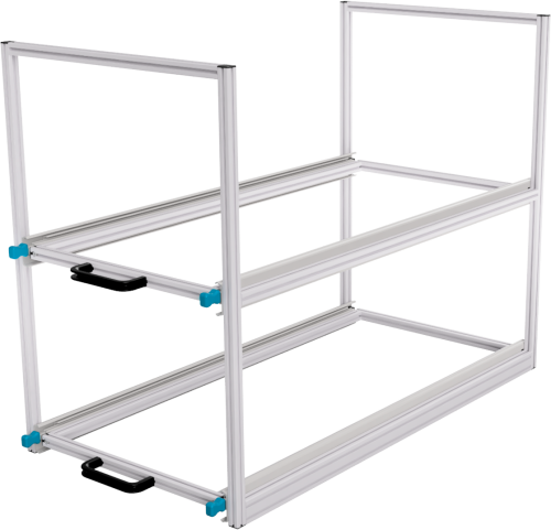 SYS-RACK Kastenwagen Heckauszug Regal-System 94 x 49 x 60,5 cm - Transportieren & Befestigen