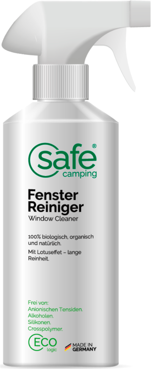 Safe Camping Fenster-Reiniger frei von Alkoholen 500 ml - Innenbereich & Scheiben