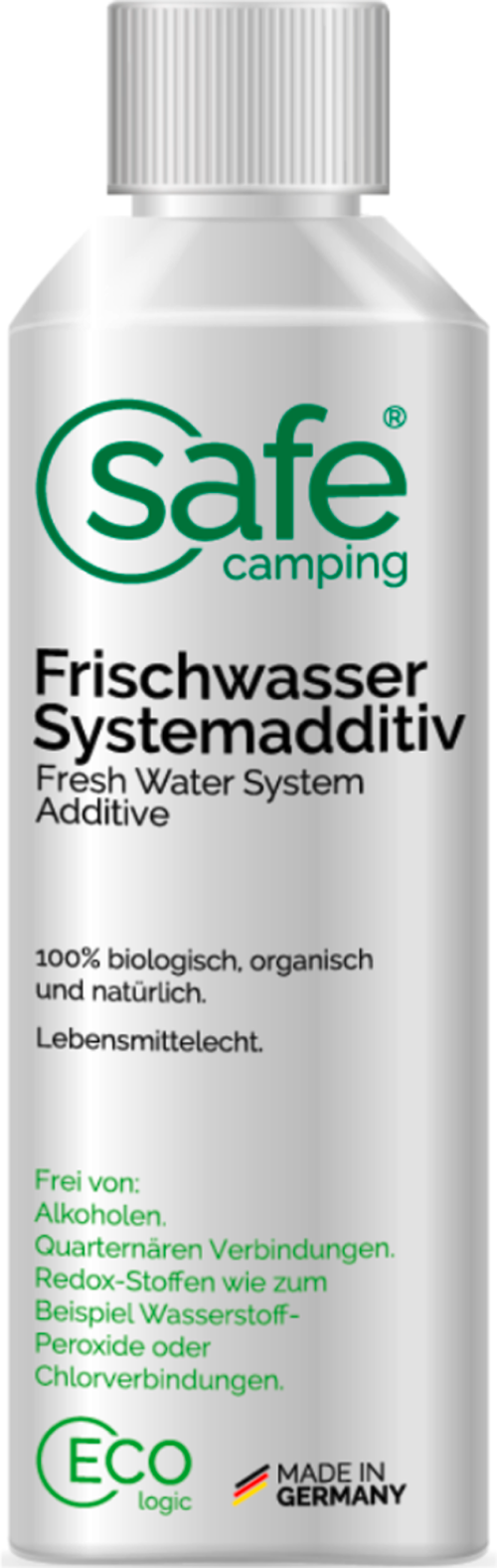 Safe Camping Frischwasser-Systemadditiv Wasseradditiv 250 ml - Wassertankentkeimung & -reinigung
