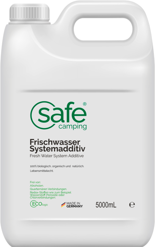 Safe Camping Frischwasser-Systemadditiv Wasseradditiv 5000 ml - Wassertankentkeimung & -reinigung