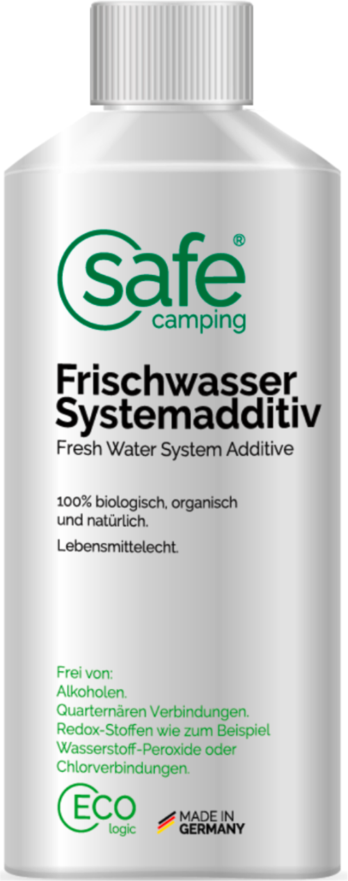 Safe Camping Frischwasser-Systemadditiv Wasseradditiv - Wassertankentkeimung & -reinigung